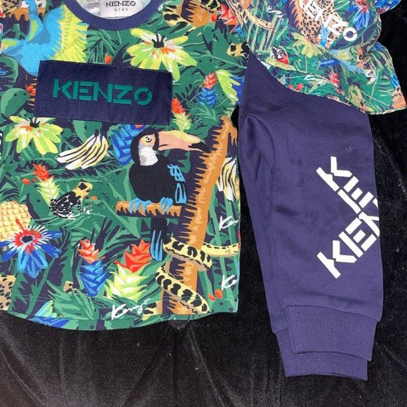 Kenzo outfit with matching hat ,baby boy size 9 months - Picture 2 of 2